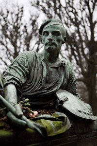 Túmulo de Jean Louis Andre Theodore Gericault (1791-1824) (bronze)